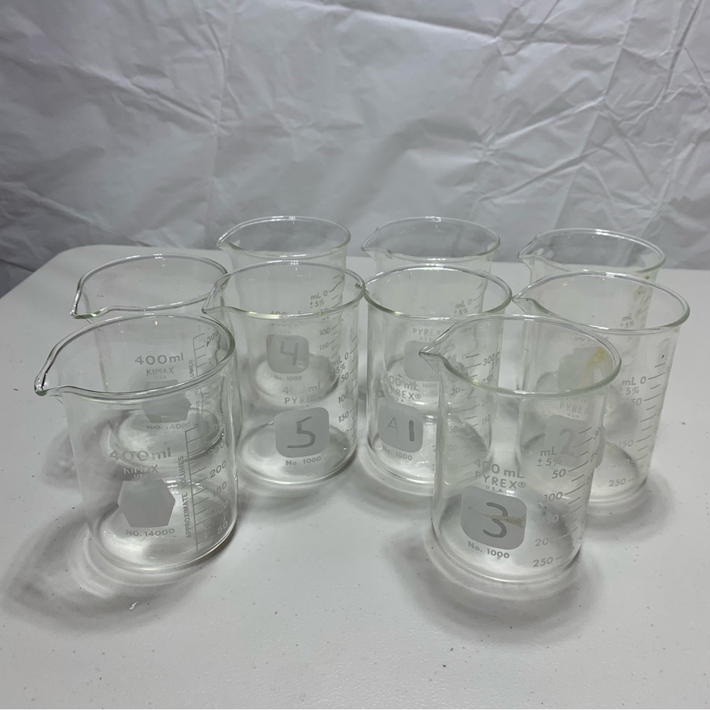 Clear Glass Beaker Set-9pcs
